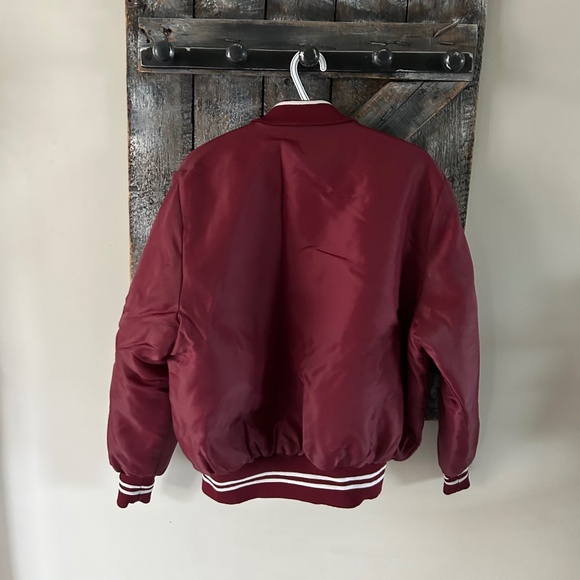 Men's Vintage Avon Sportswear Snap Button Varsity Style Nylon Jacket - Picture 2 of 4